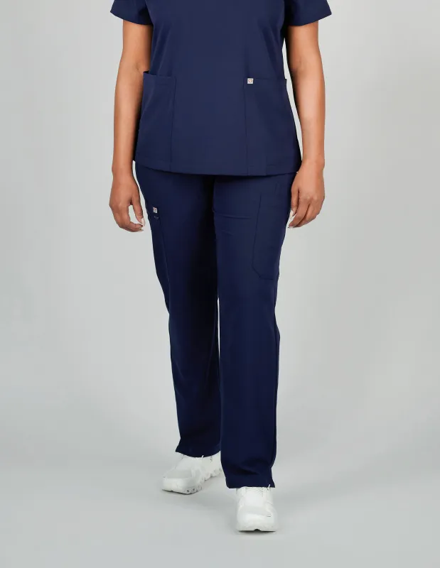 Jasmine Cargo Women's Navy Scrub Pants sold by Create Amor