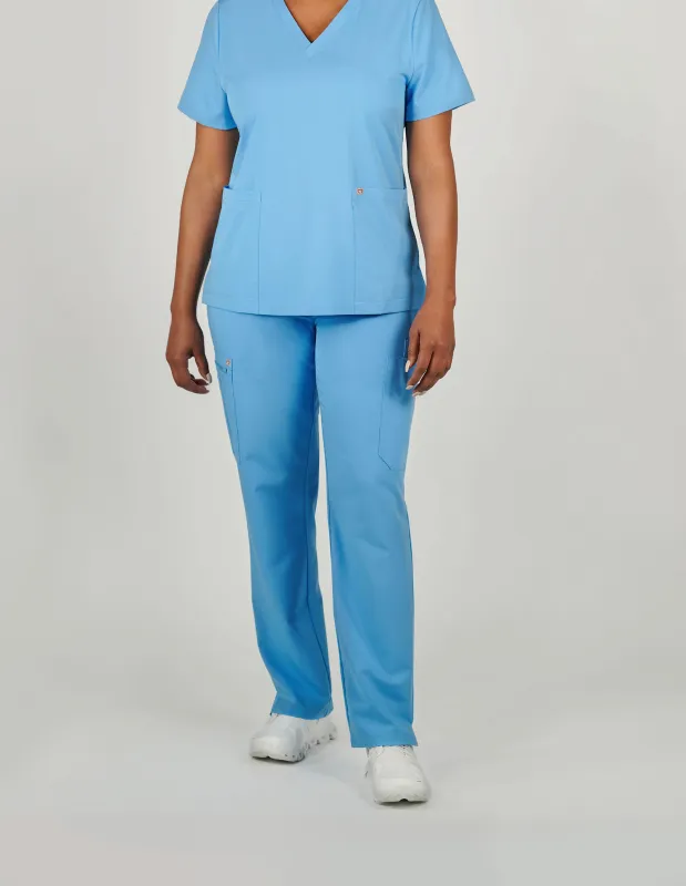 Jasmine Cargo Women's Ceil Blue Scrub Pants sold by Create Amor
