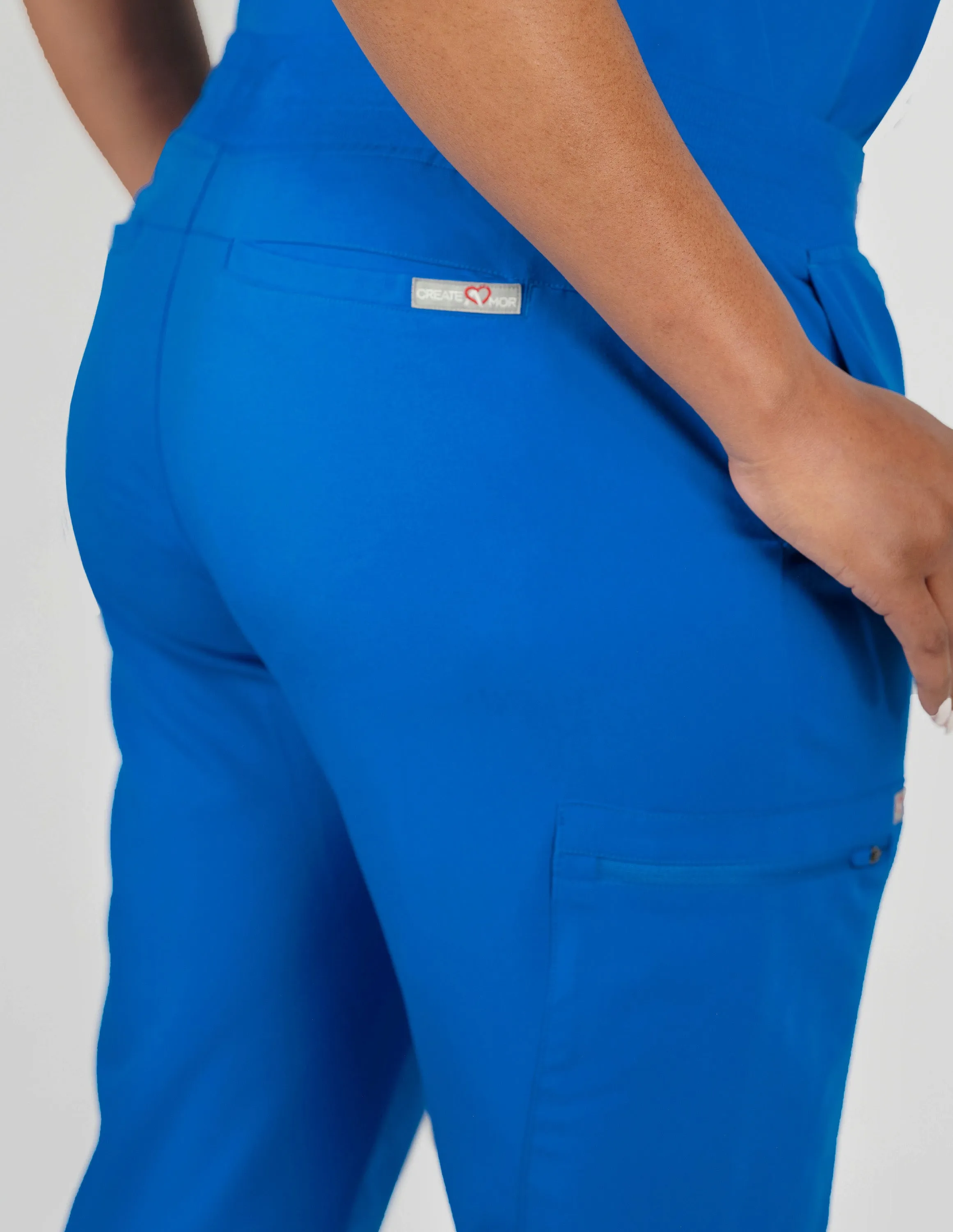 Ivy Jogger Women's Royal Blue Scrub Pants sold by Create Amor product image thumbnail 3