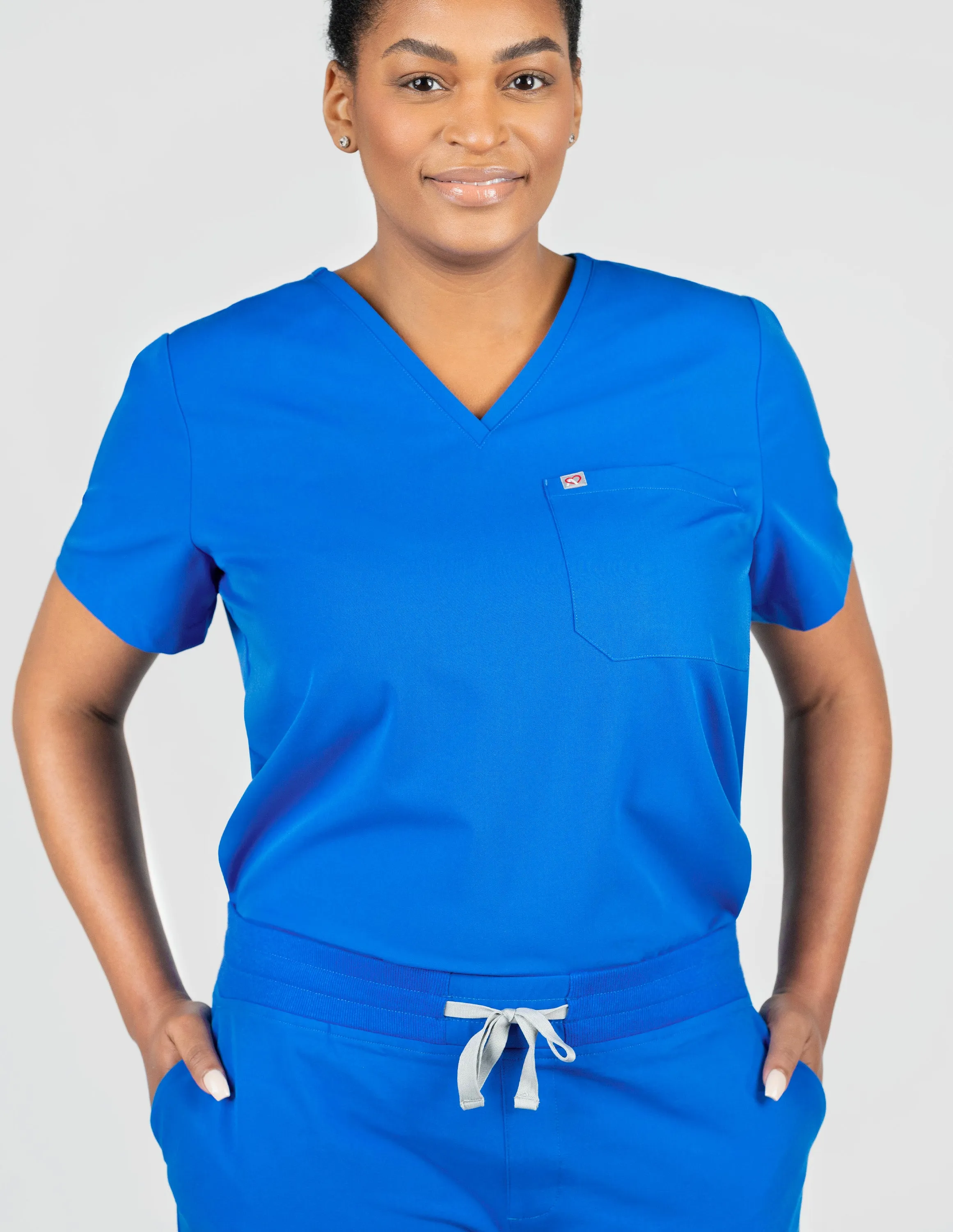 Ivy Jogger Women's Royal Blue Scrub Pants sold by Create Amor product image thumbnail 4