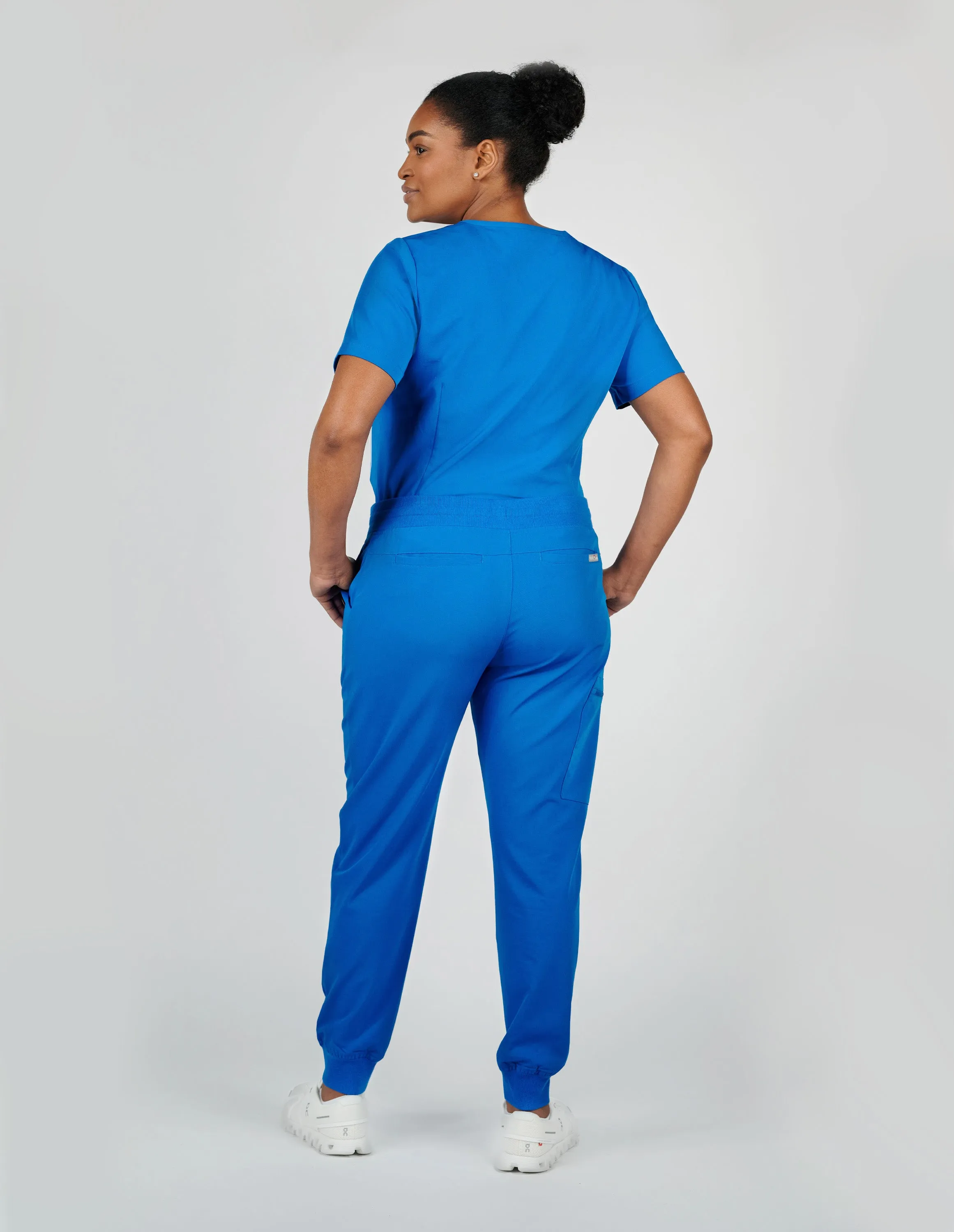 Ivy Jogger Women's Royal Blue Scrub Pants sold by Create Amor product image thumbnail 2