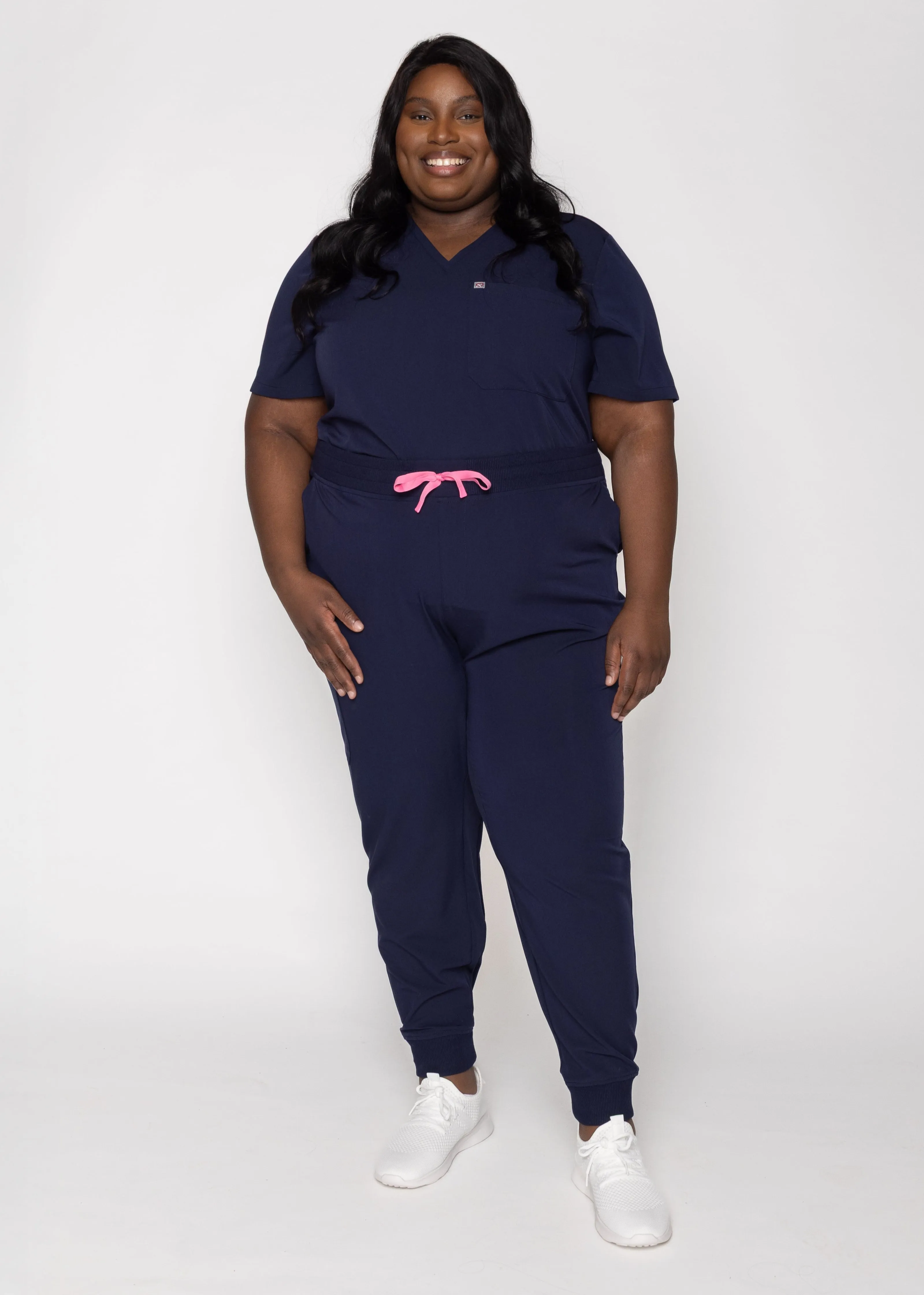 Ivy Jogger Women's Navy Scrub Pants sold by Create Amor product image thumbnail 4