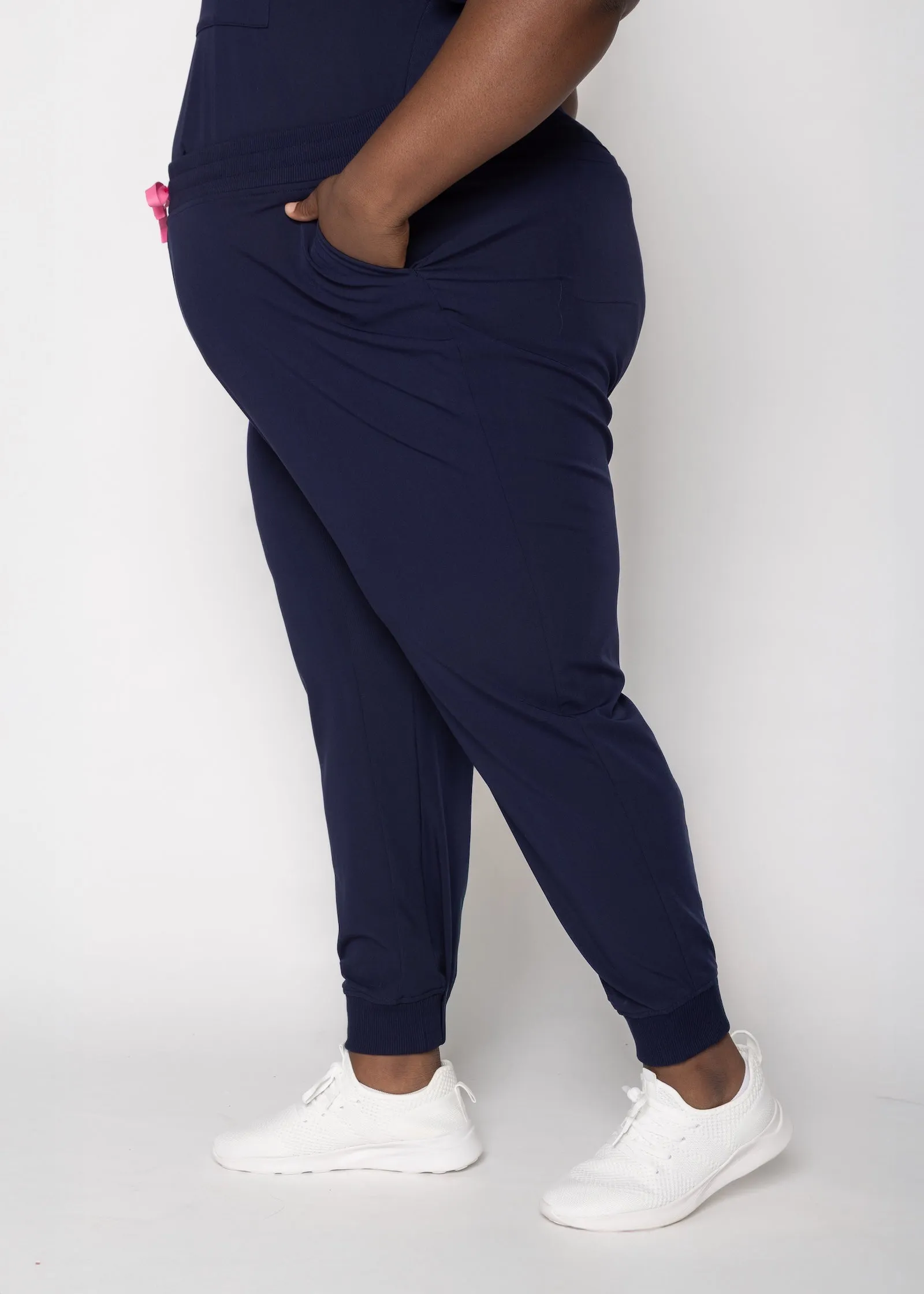 Ivy Jogger Women's Navy Scrub Pants sold by Create Amor