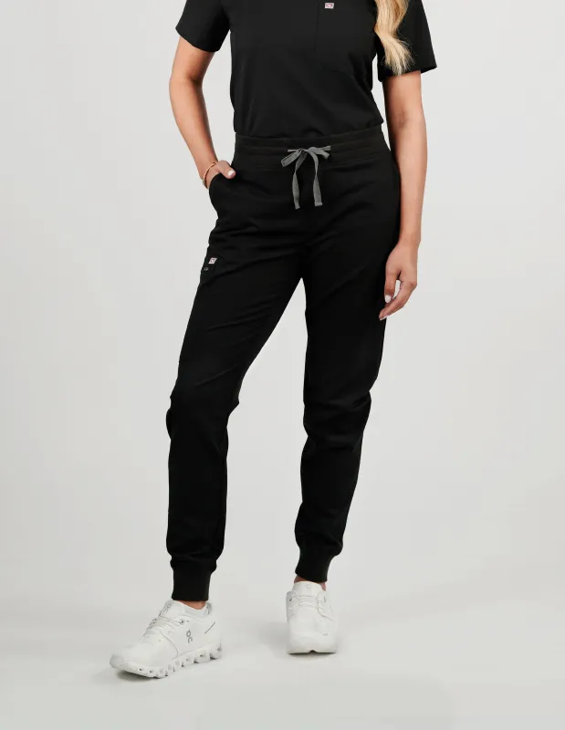 Ivy Jogger Women's Black Scrub Pants sold by Create Amor