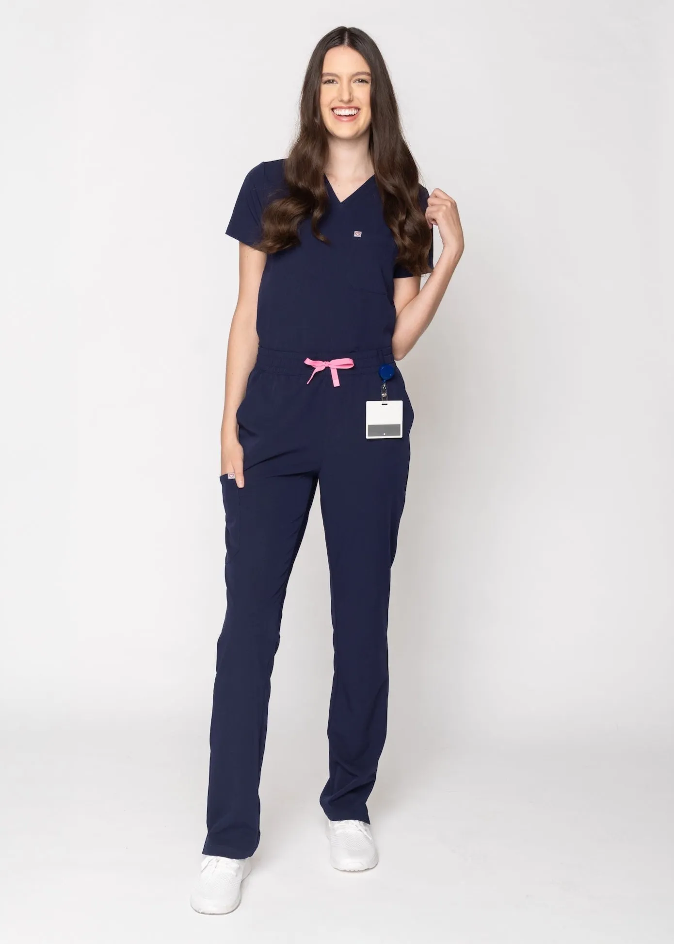 Daisy Classic Women's Navy Scrub Pants sold by Create Amor product image thumbnail 3