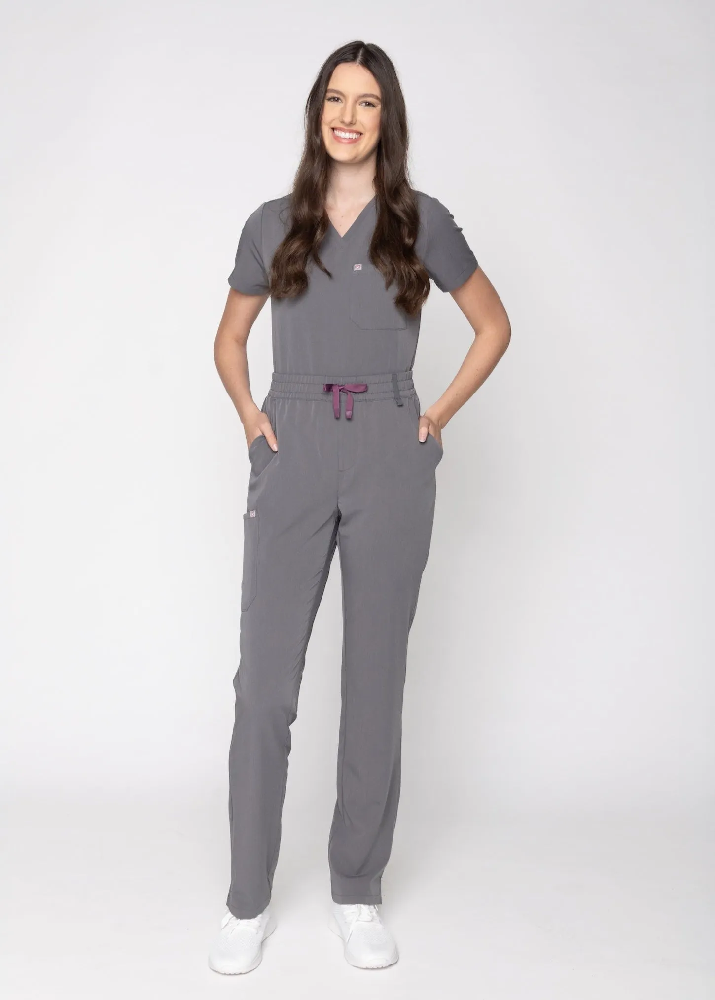 Daisy Classic Women's Charcoal Scrub Pants sold by Create Amor product image thumbnail 3