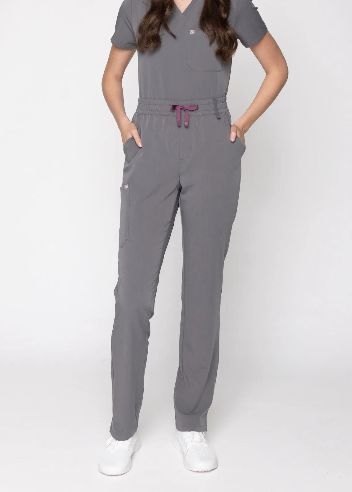 Daisy Classic Women's Charcoal Scrub Pants sold by Create Amor product image thumbnail 2