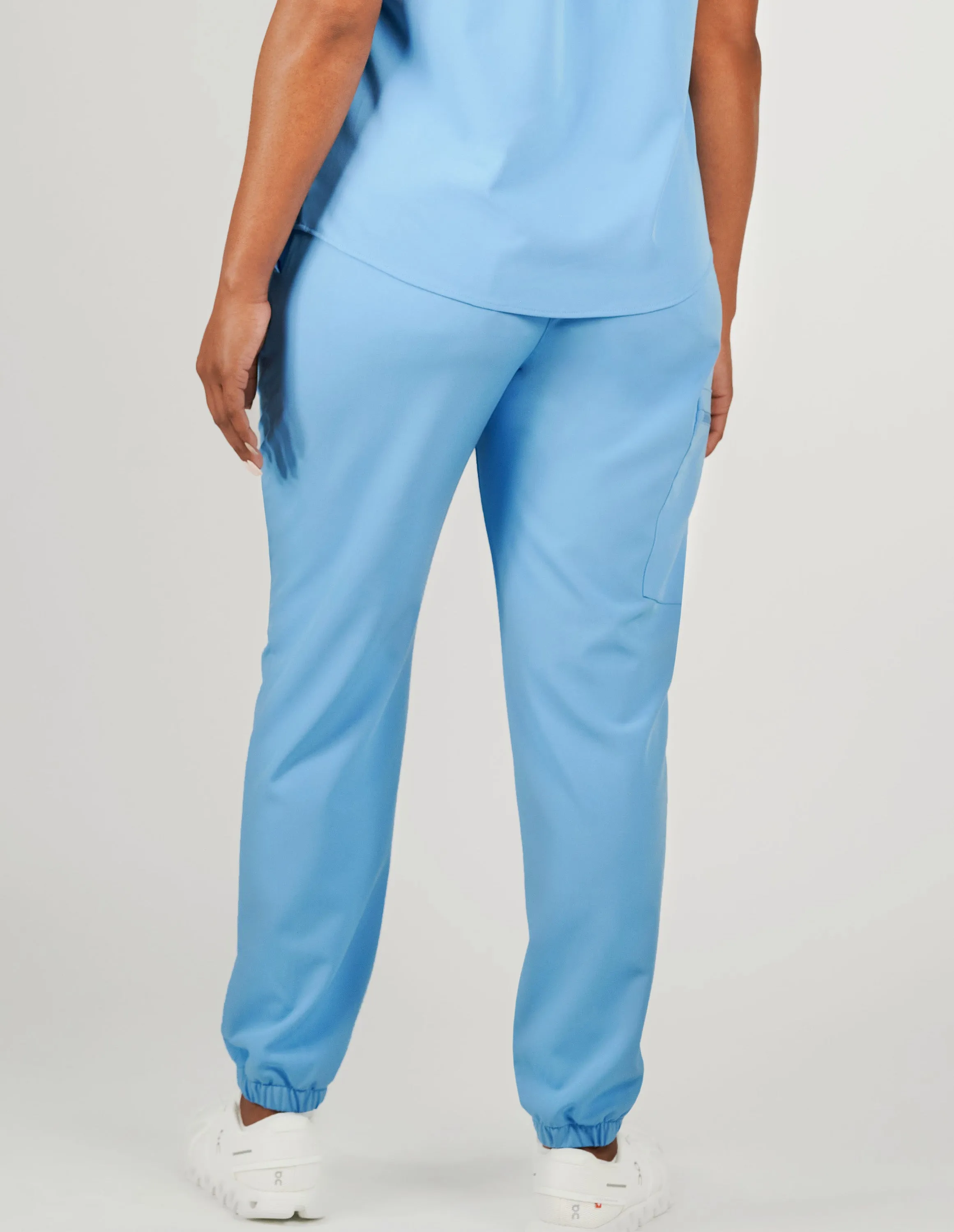 Clover Jogger Women's Ceil Blue Scrub Pants sold by Create Amor product image thumbnail 4