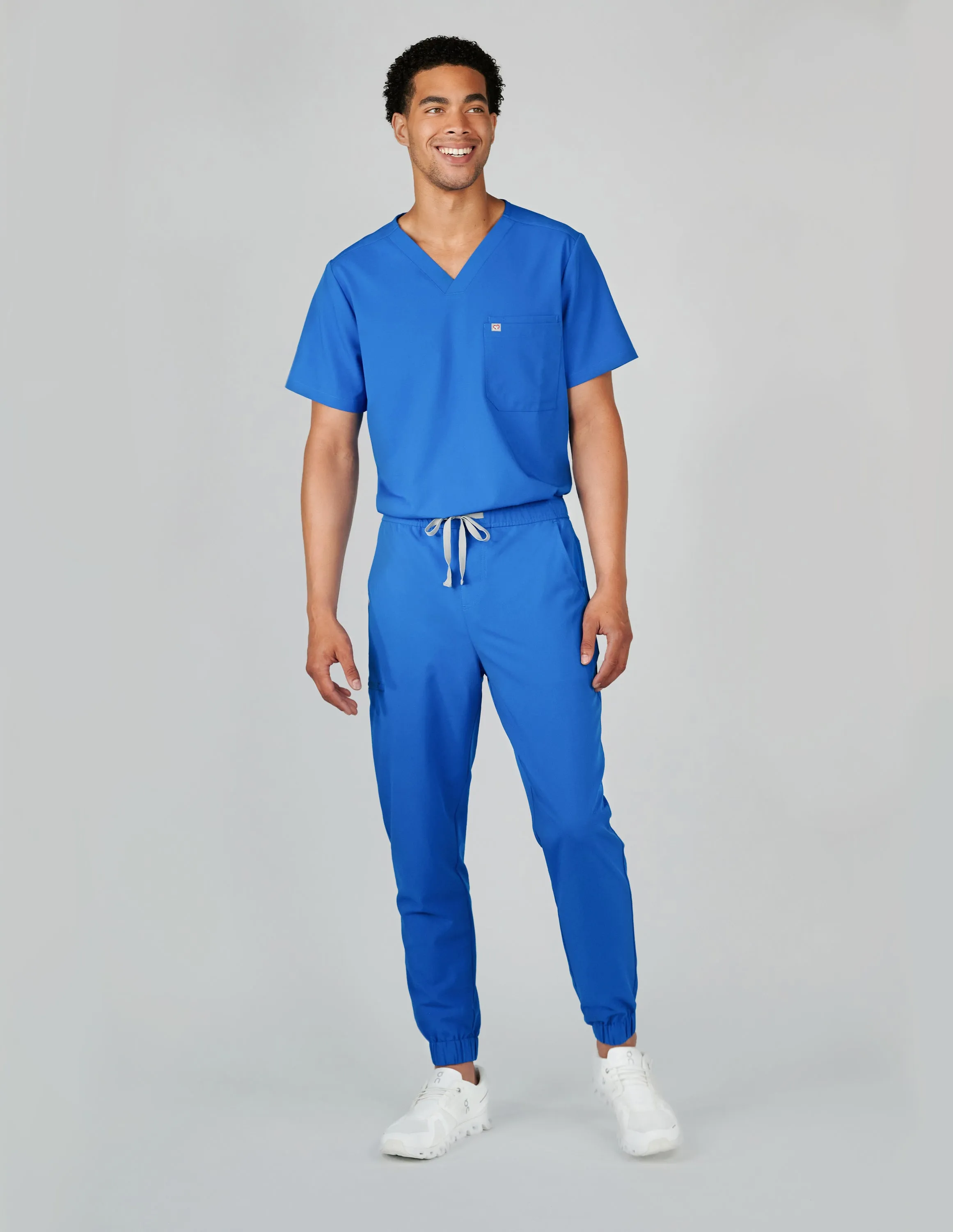 Aspen Jogger Men's Royal Blue Scrub Pants sold by Create Amor product image thumbnail 3