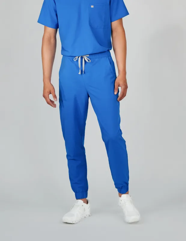Aspen Jogger Men's Royal Blue Scrub Pants sold by Create Amor