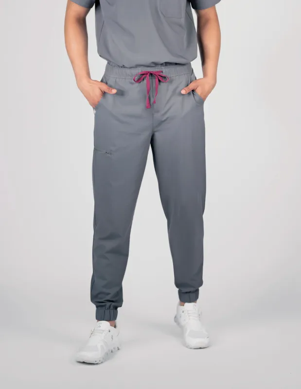 Aspen Jogger Men's Charcoal Scrub Pants sold by Create Amor