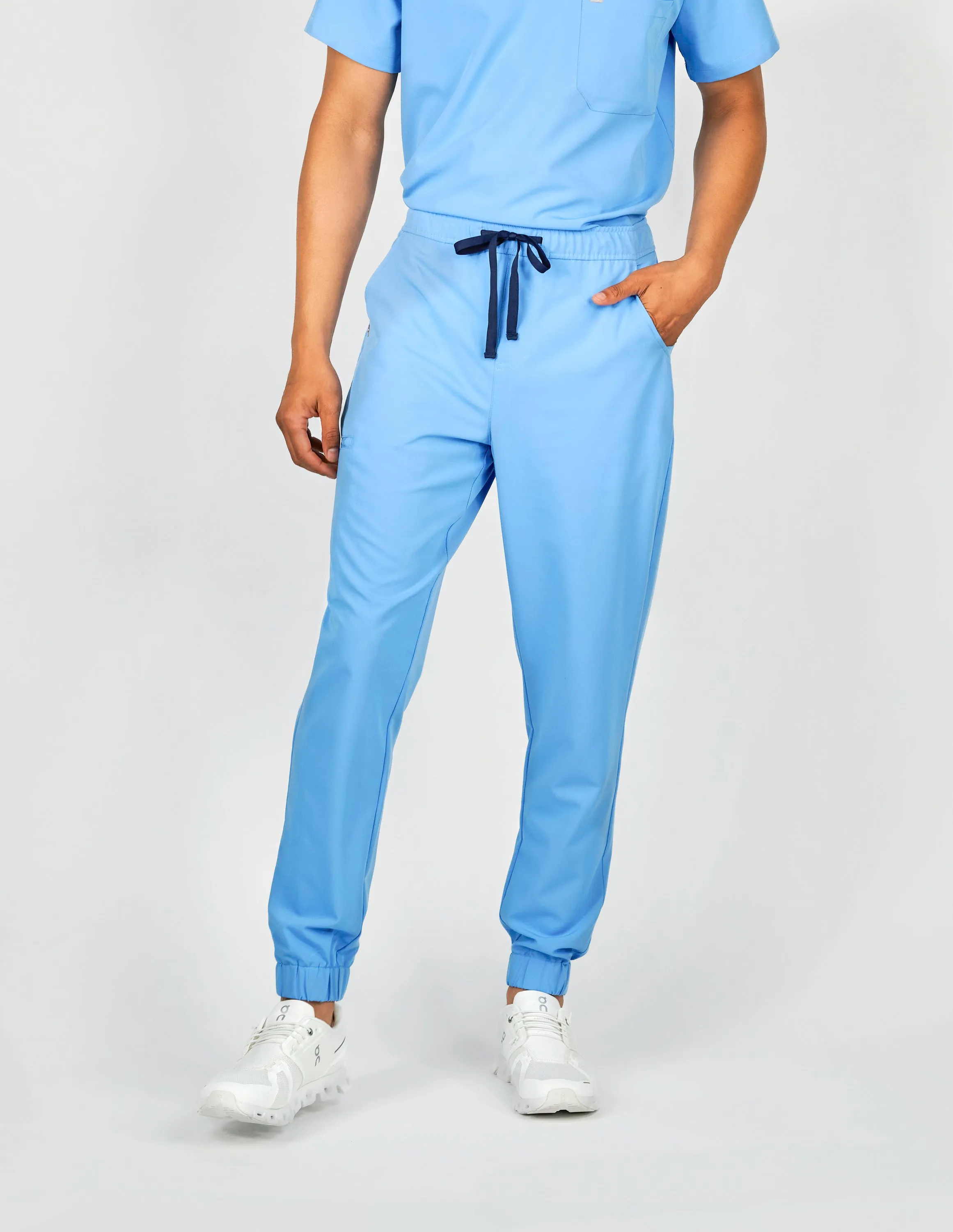 Aspen Jogger Men's Ceil Blue Scrub Pants sold by Create Amor
