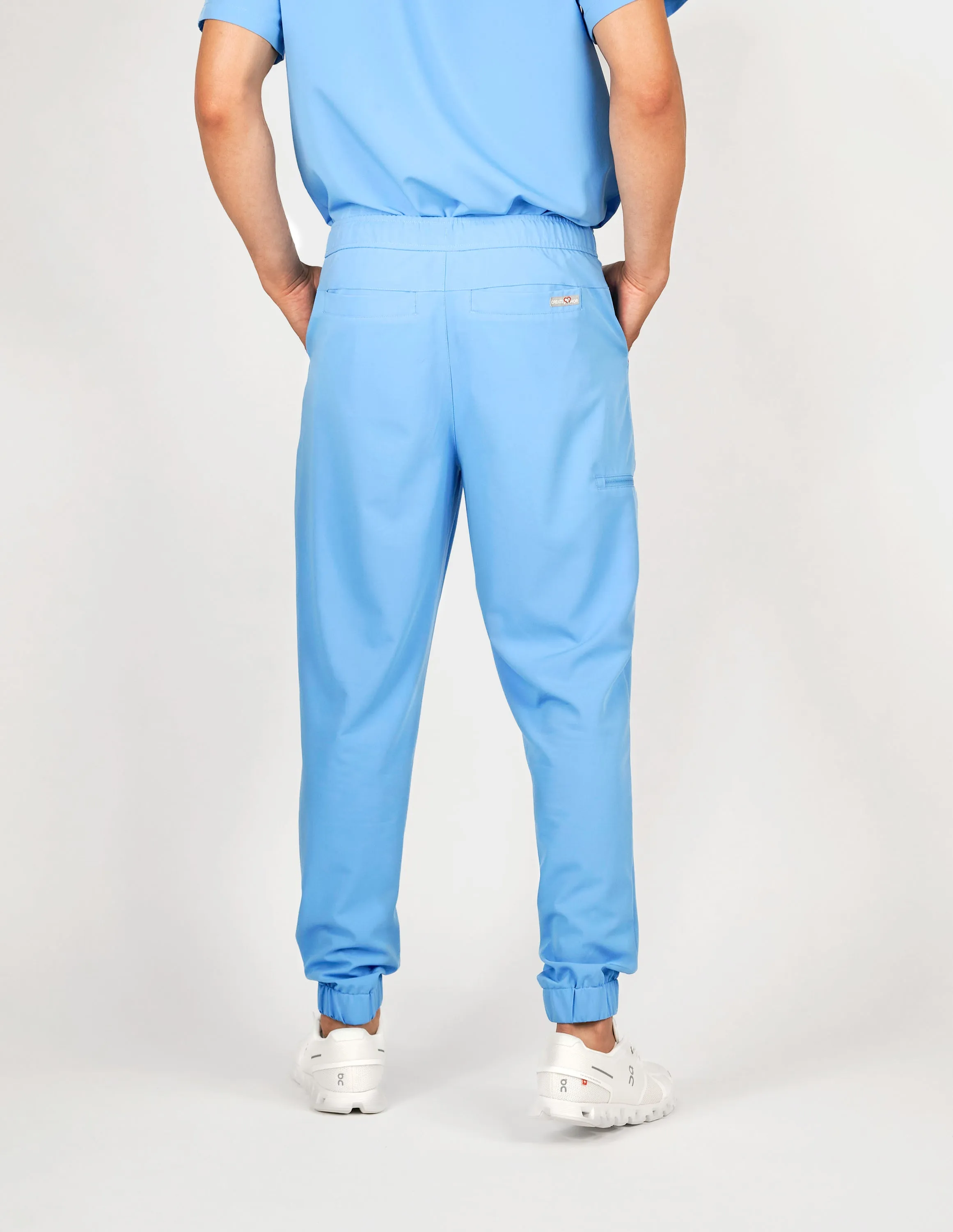 Aspen Jogger Men's Ceil Blue Scrub Pants sold by Create Amor product image thumbnail 3