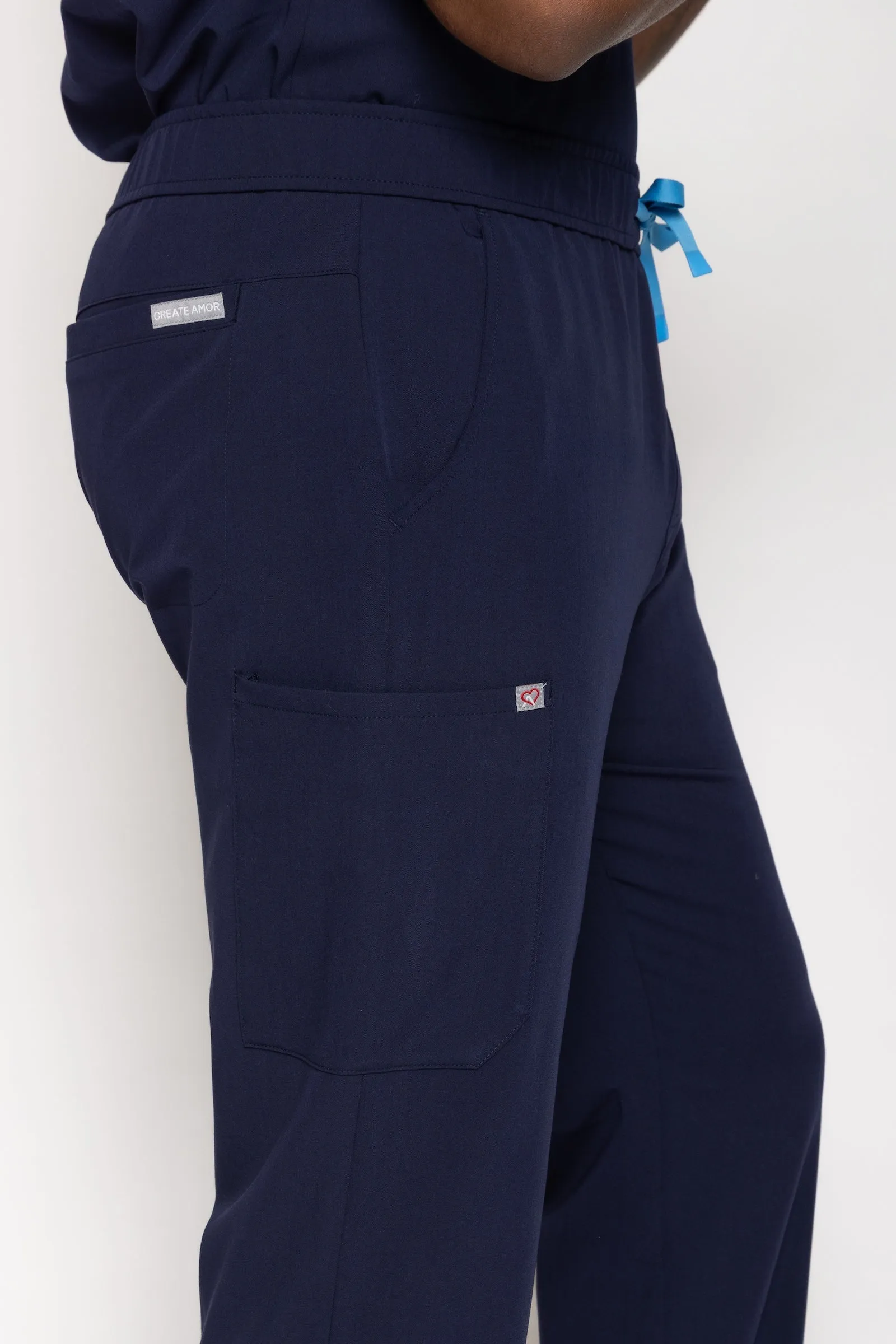Amalfi Classic Men's Navy Scrub Pants sold by Create Amor product image thumbnail 5
