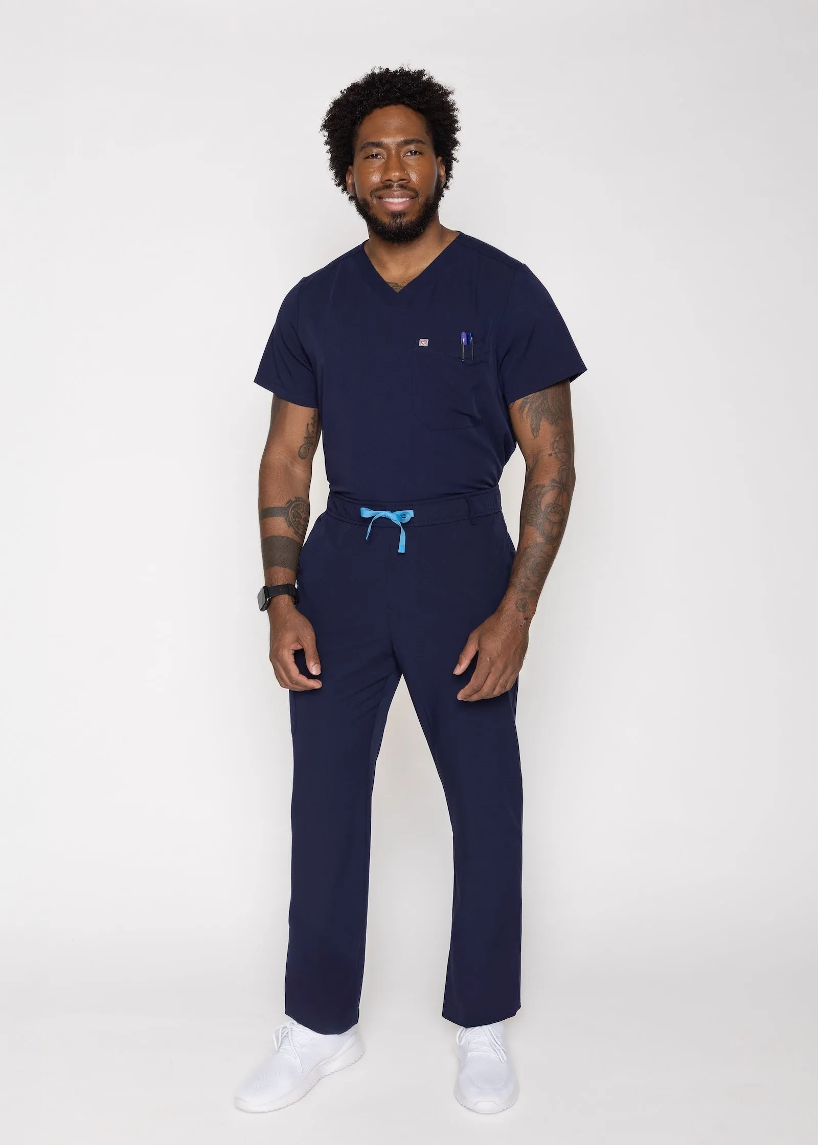 Amalfi Classic Men's Navy Scrub Pants sold by Create Amor product image thumbnail 2