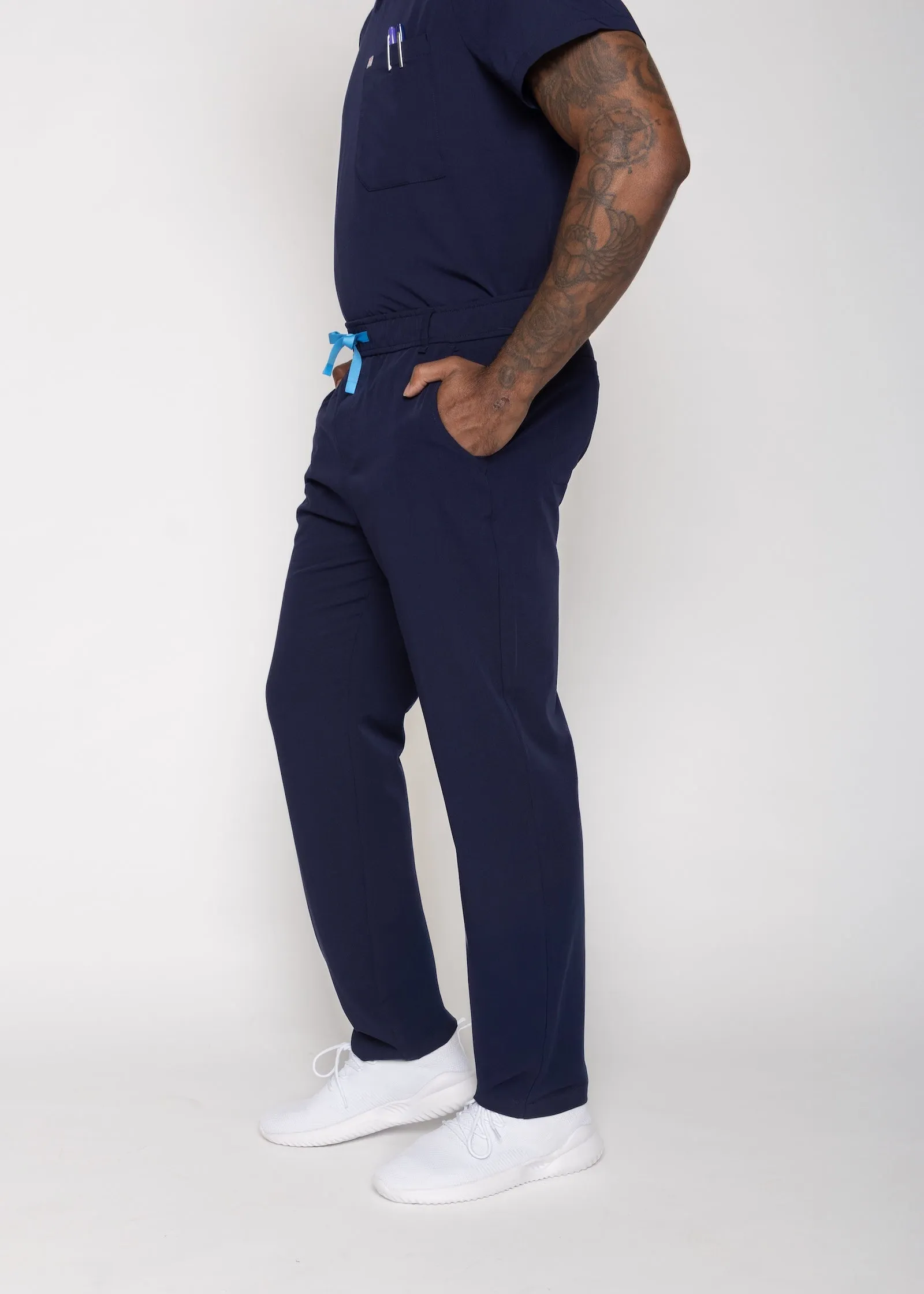 Amalfi Classic Men's Navy Scrub Pants sold by Create Amor product image thumbnail 3