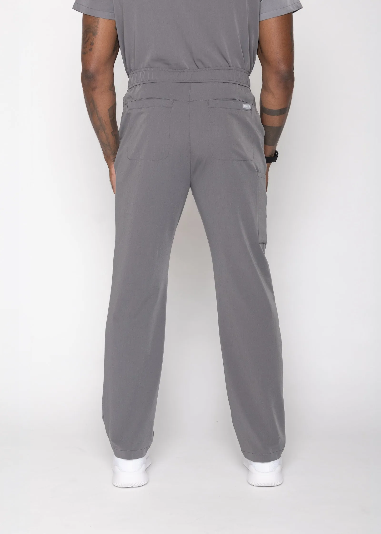 Amalfi Classic Men's Charcoal Scrub Pants sold by Create Amor product image thumbnail 2