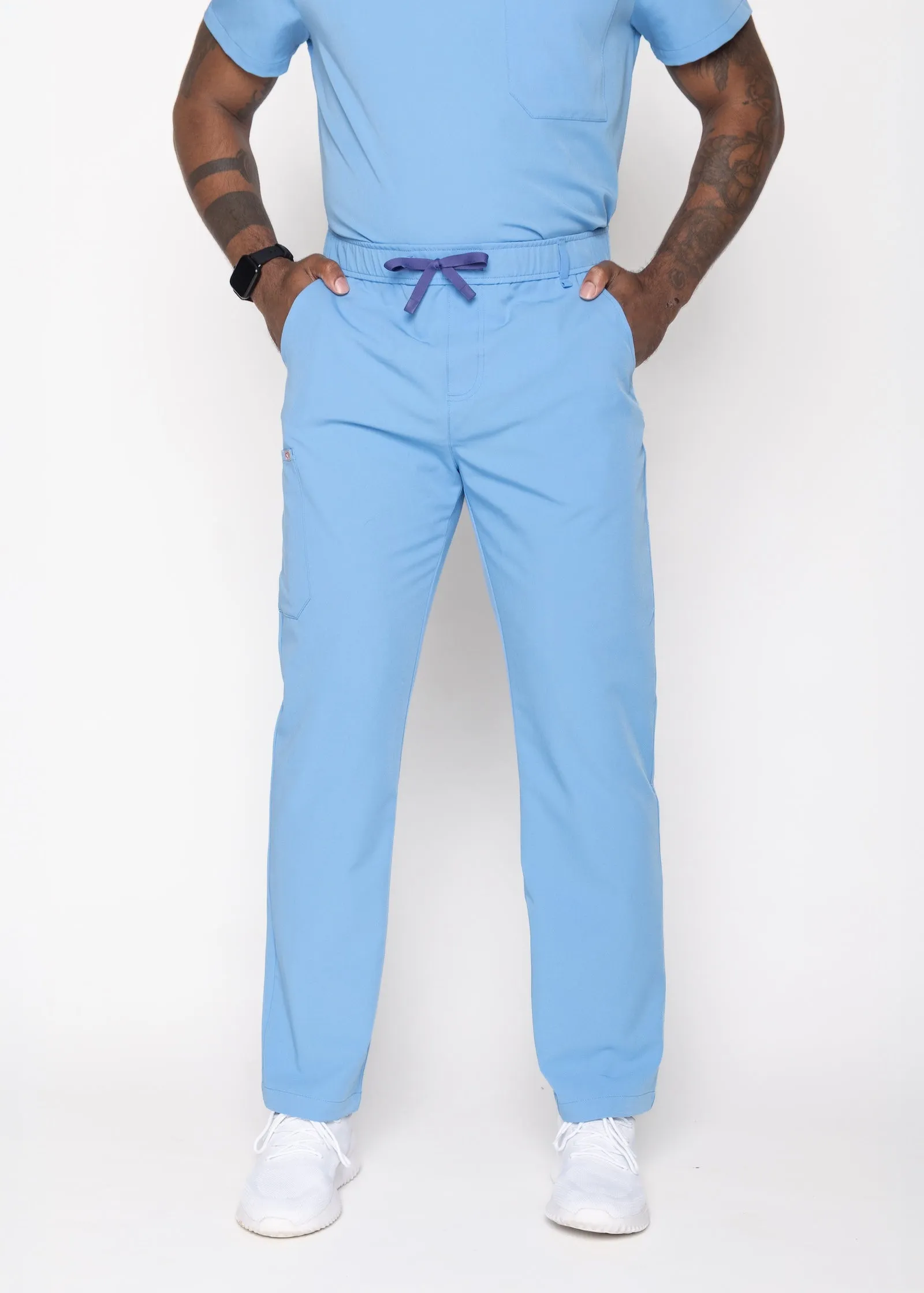 Amalfi Classic Men's Ceil Blue Scrub Pants sold by Create Amor