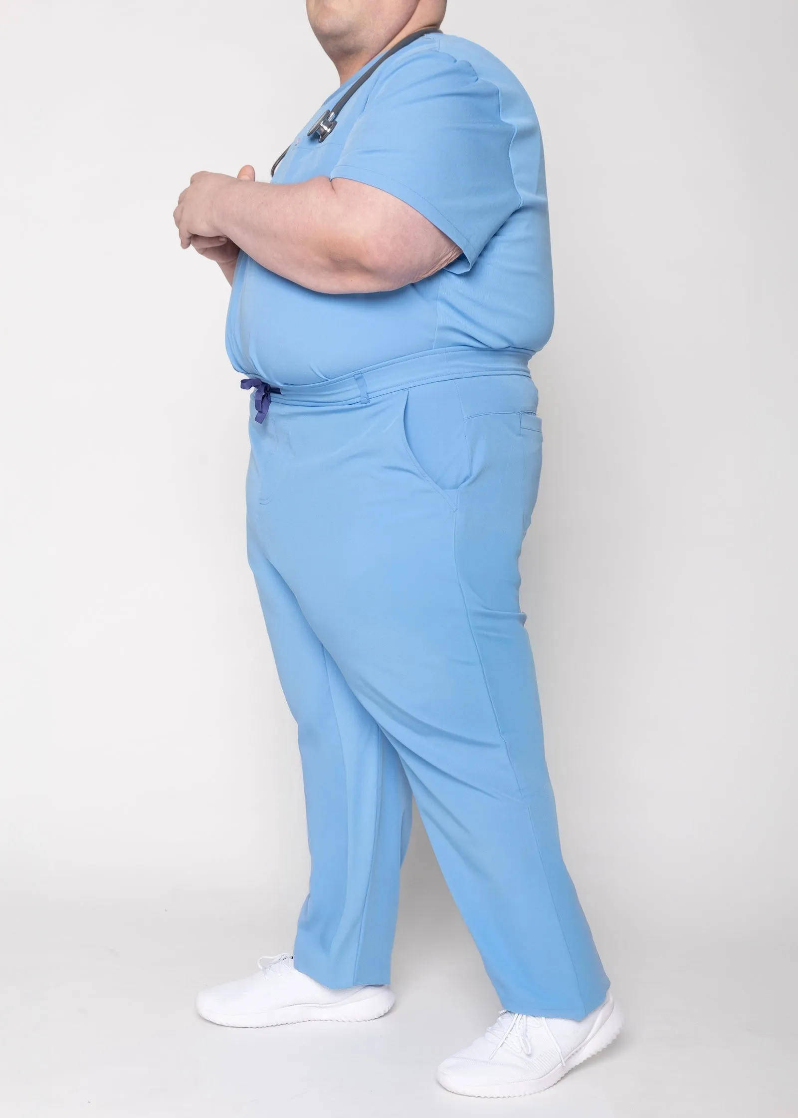 Amalfi Classic Men's Ceil Blue Scrub Pants sold by Create Amor product image thumbnail 2