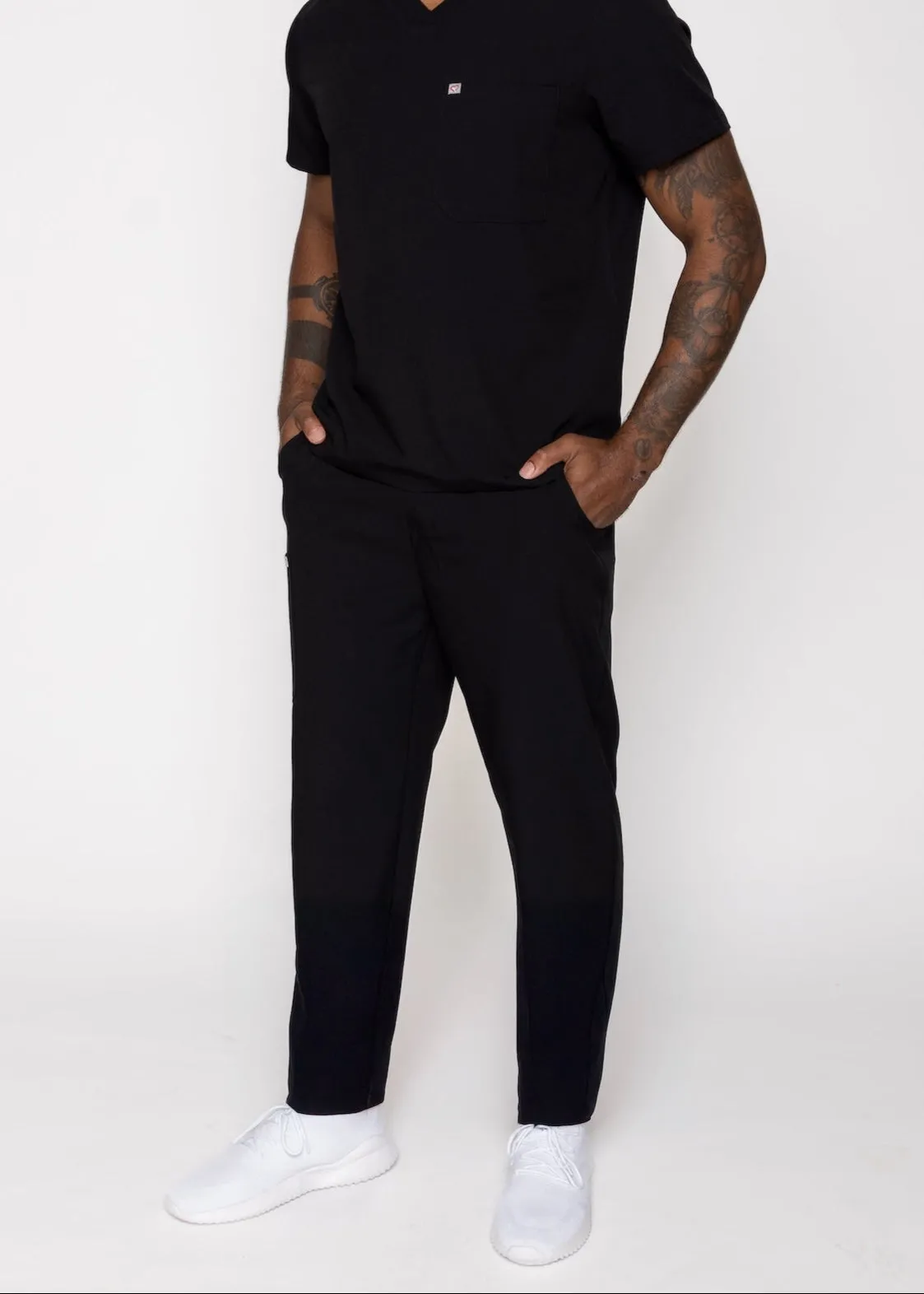 Amalfi Classic Men's Black Scrub Pants sold by Create Amor