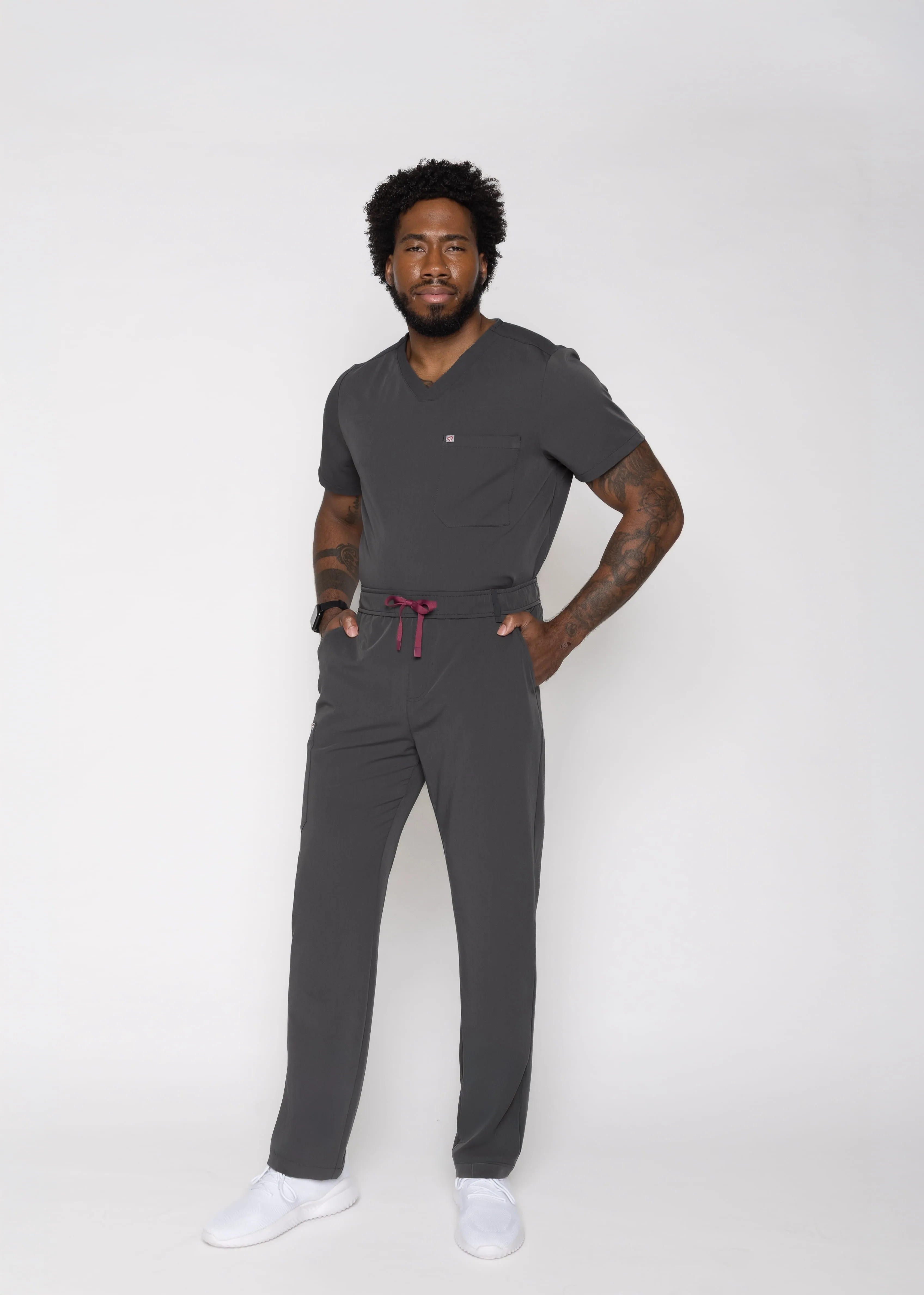 Amalfi Classic Men's Pewter Scrub Pants sold by Create Amor product image thumbnail 2