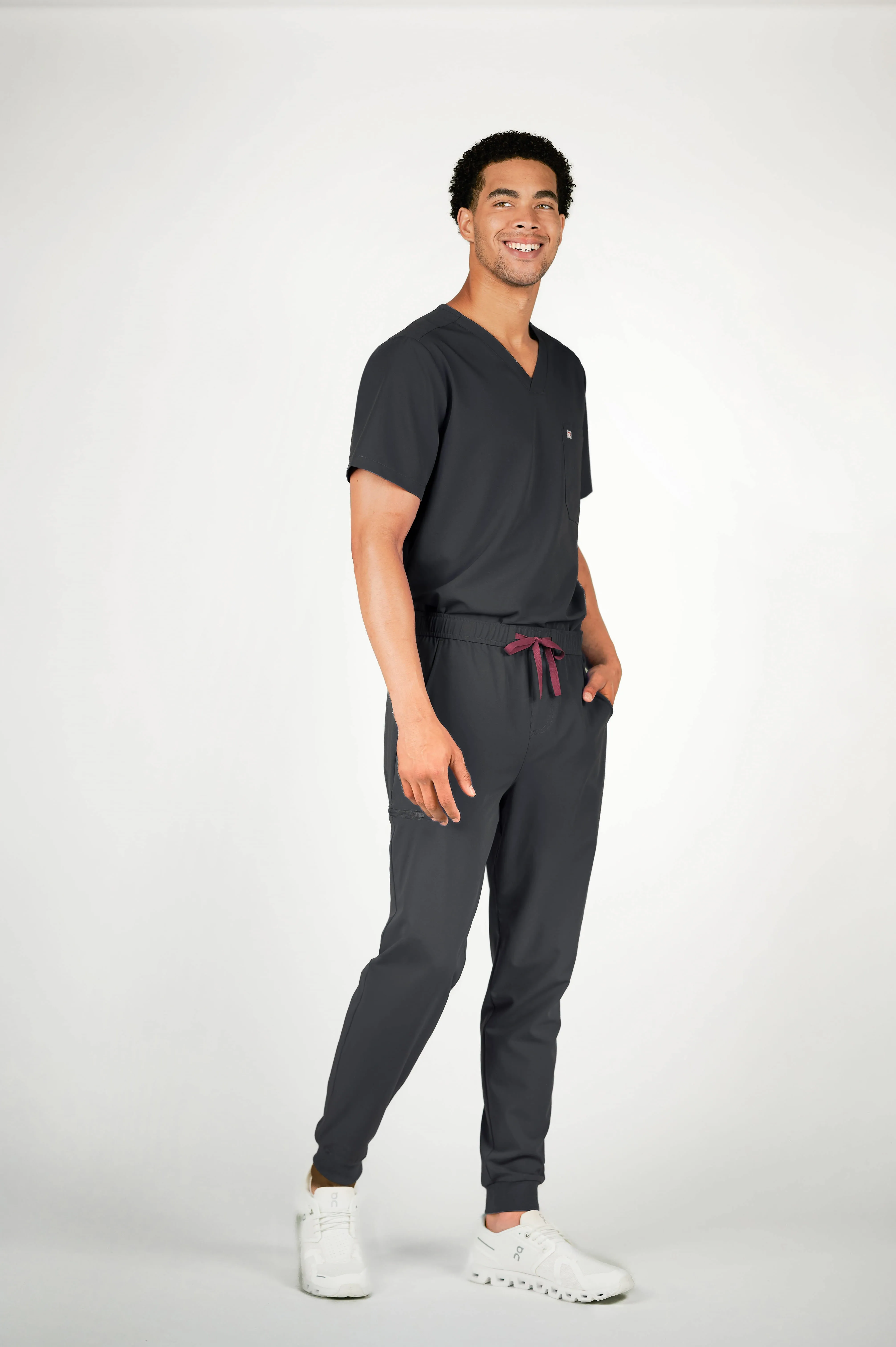 Kyoto Jogger Men's Pewter Scrub Pants sold by Create Amor product image thumbnail 4