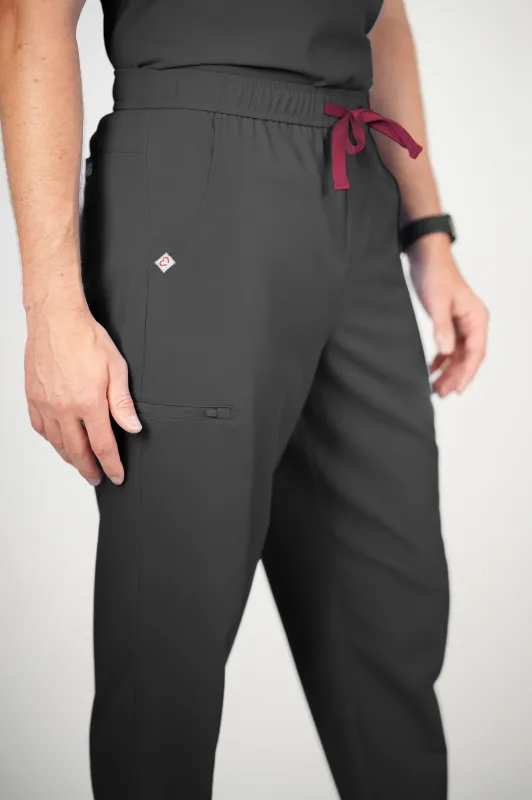 Kyoto Jogger Men's Pewter Scrub Pants sold by Create Amor