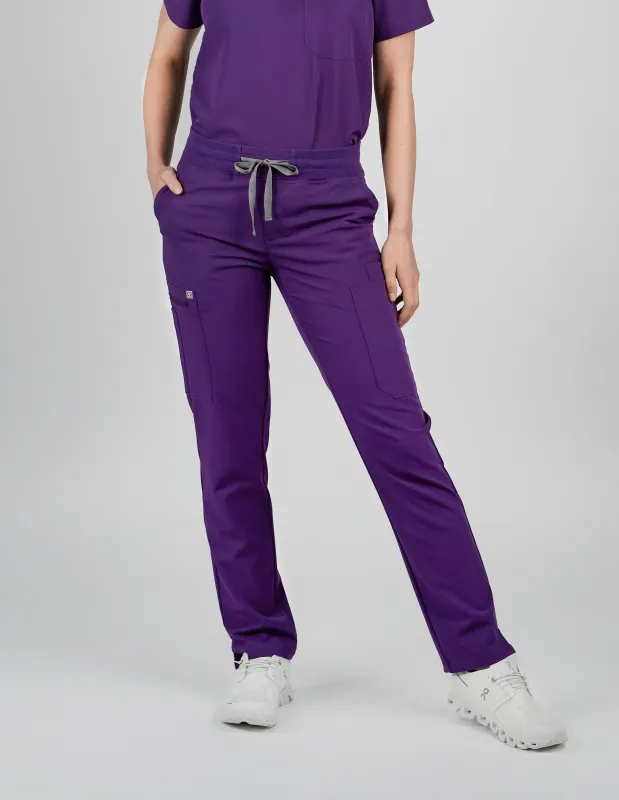 Jasmine Cargo Women's Purple Scrub Pants sold by Create Amor
