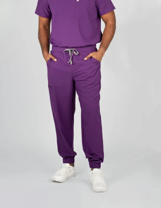 Aspen Jogger Men's Purple Scrub Pants sold by Create Amor