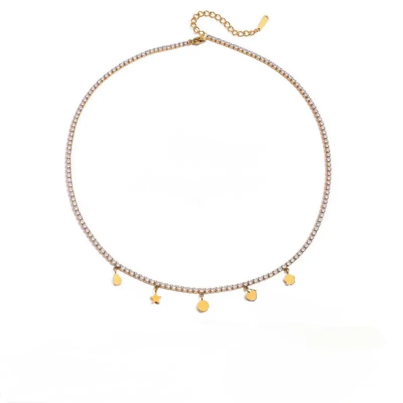 Diamond Charm Necklace sold by Drop Jewelry Co.