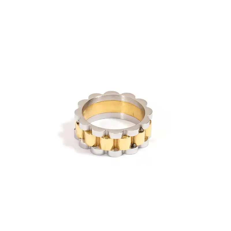 Mixed Metal Ring sold by Drop Jewelry Co.