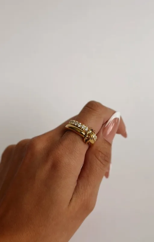 Amelia Double Ring sold by Drop Jewelry Co.