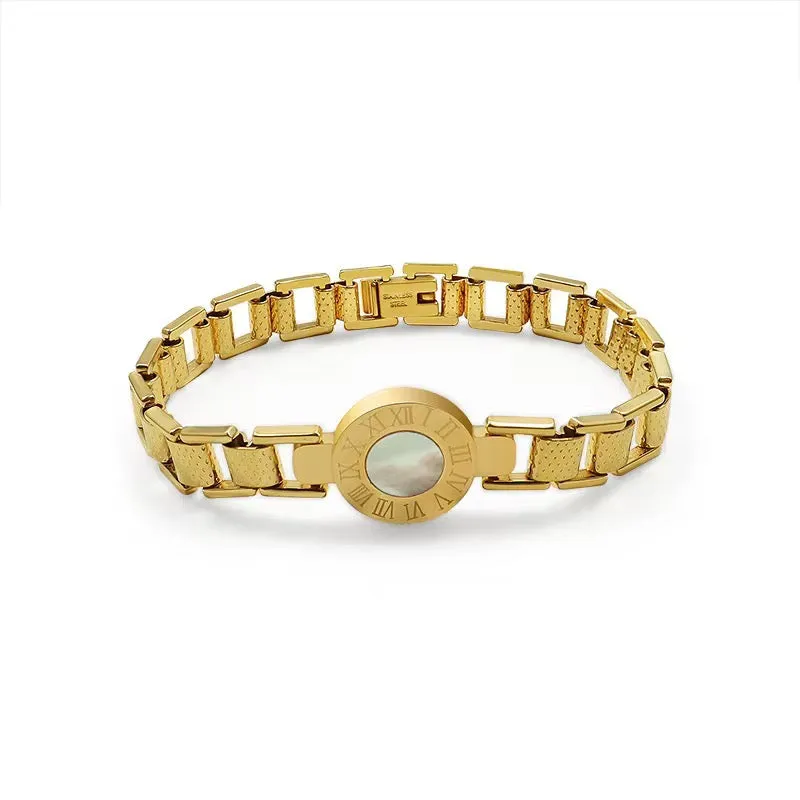 Roman Numeral Watch Bracelet sold by Drop Jewelry Co.