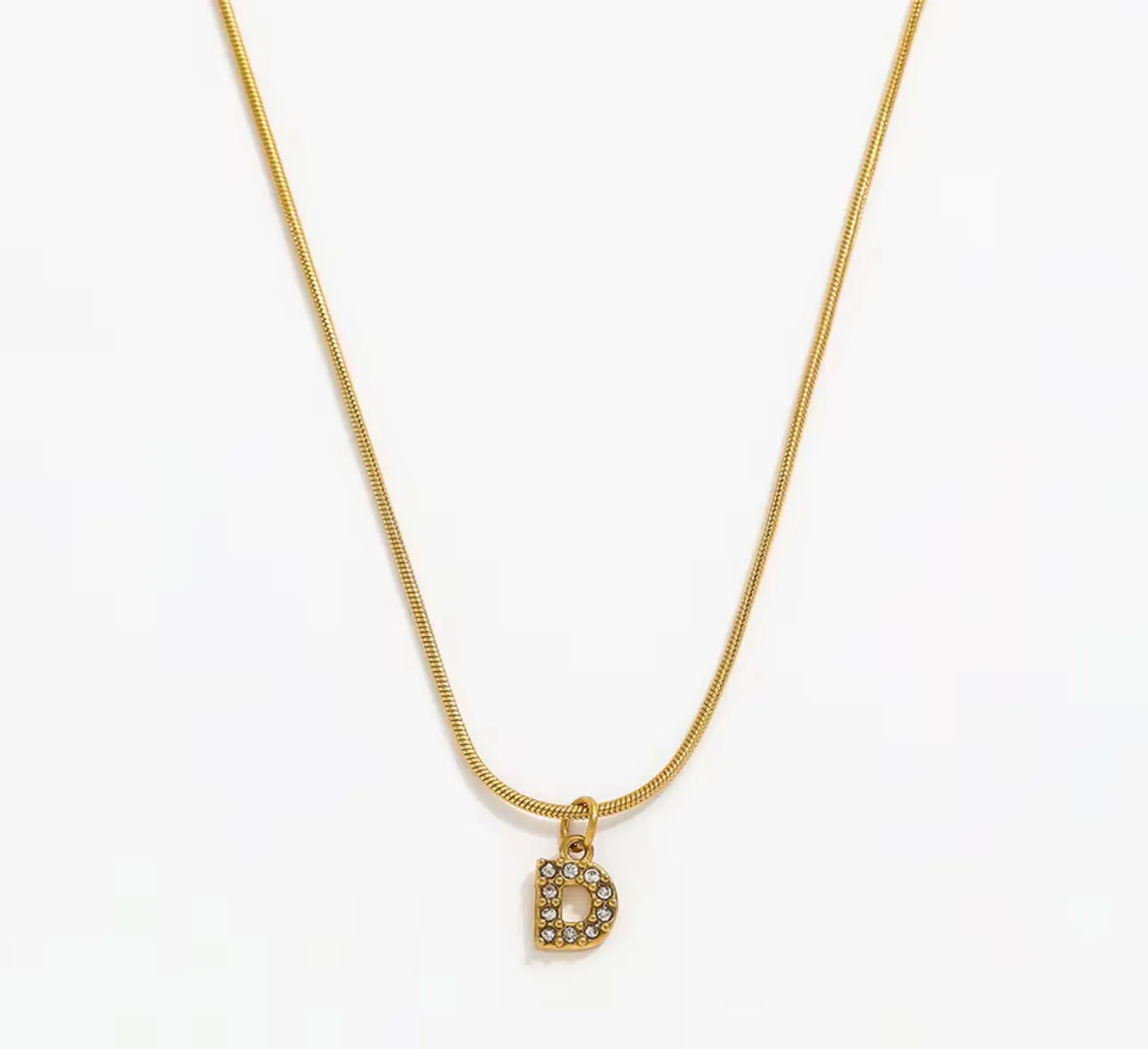 Initial Necklace sold by Drop Jewelry Co. product image thumbnail 5