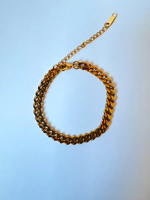 Cuban Chain Bracelet sold by Drop Jewelry Co.