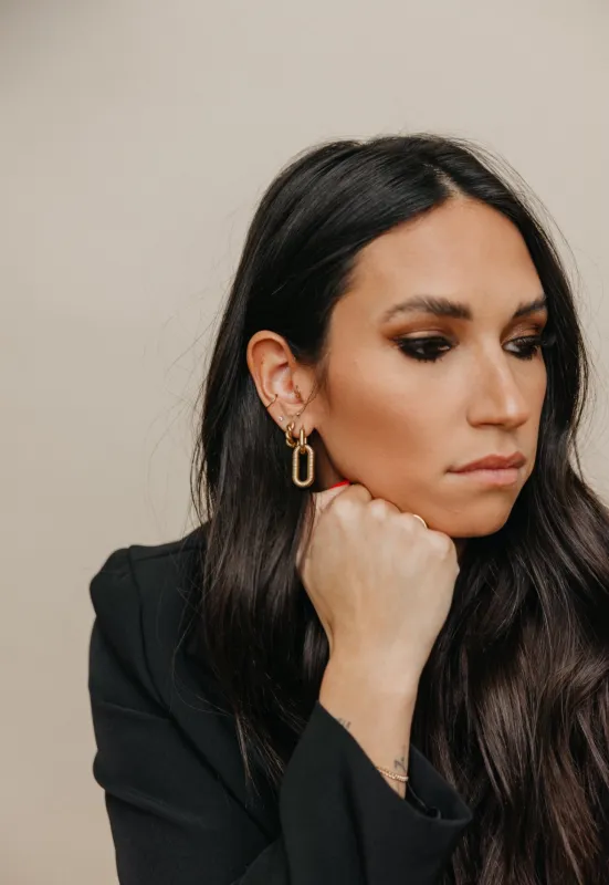 Mad Happy Hoop sold by Drop Jewelry Co.