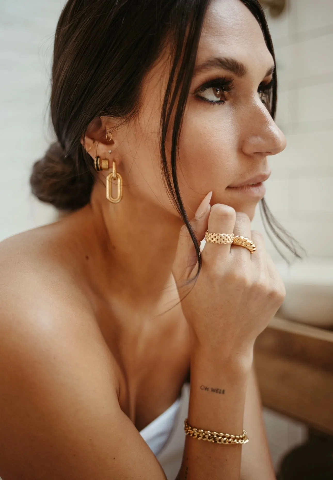 Mad Happy Hoop sold by Drop Jewelry Co. product image thumbnail 5