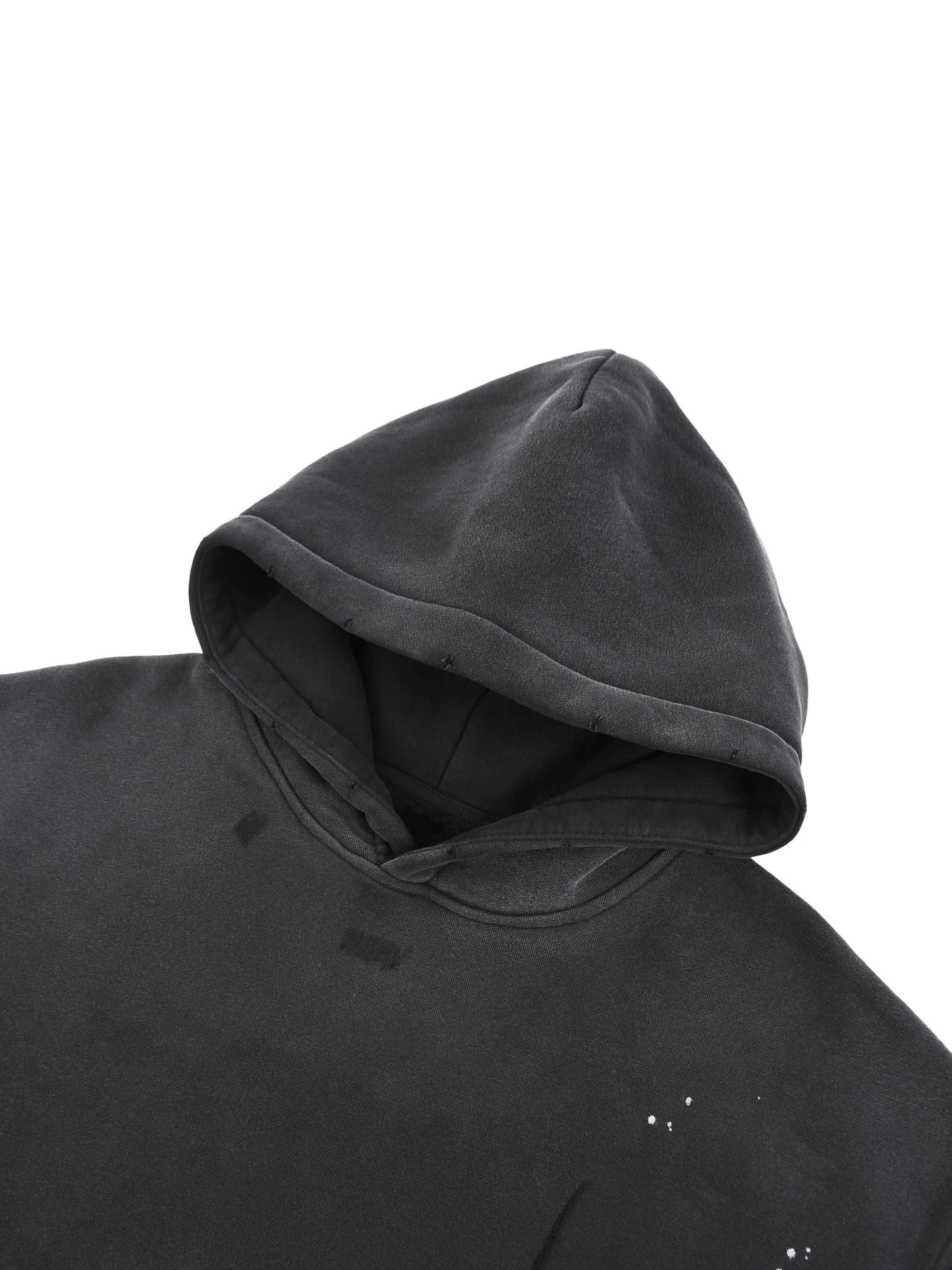 Vintage Washed Frayed Fleece Hoodie sold by Drop Jewelry Co. product image thumbnail 3