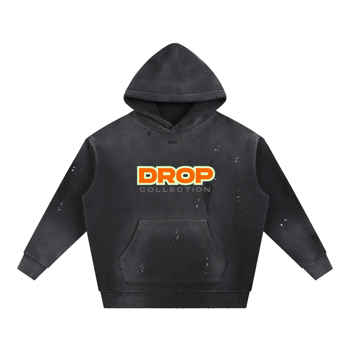 Vintage Washed Frayed Fleece Hoodie sold by Drop Jewelry Co.