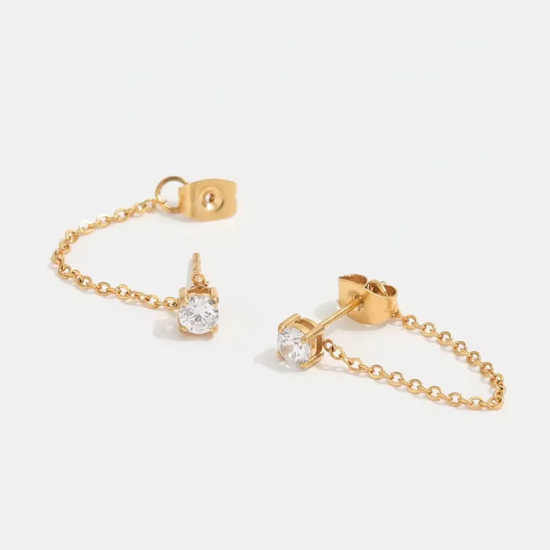Diamond Tassel Stud made by Drop Jewelry Co.