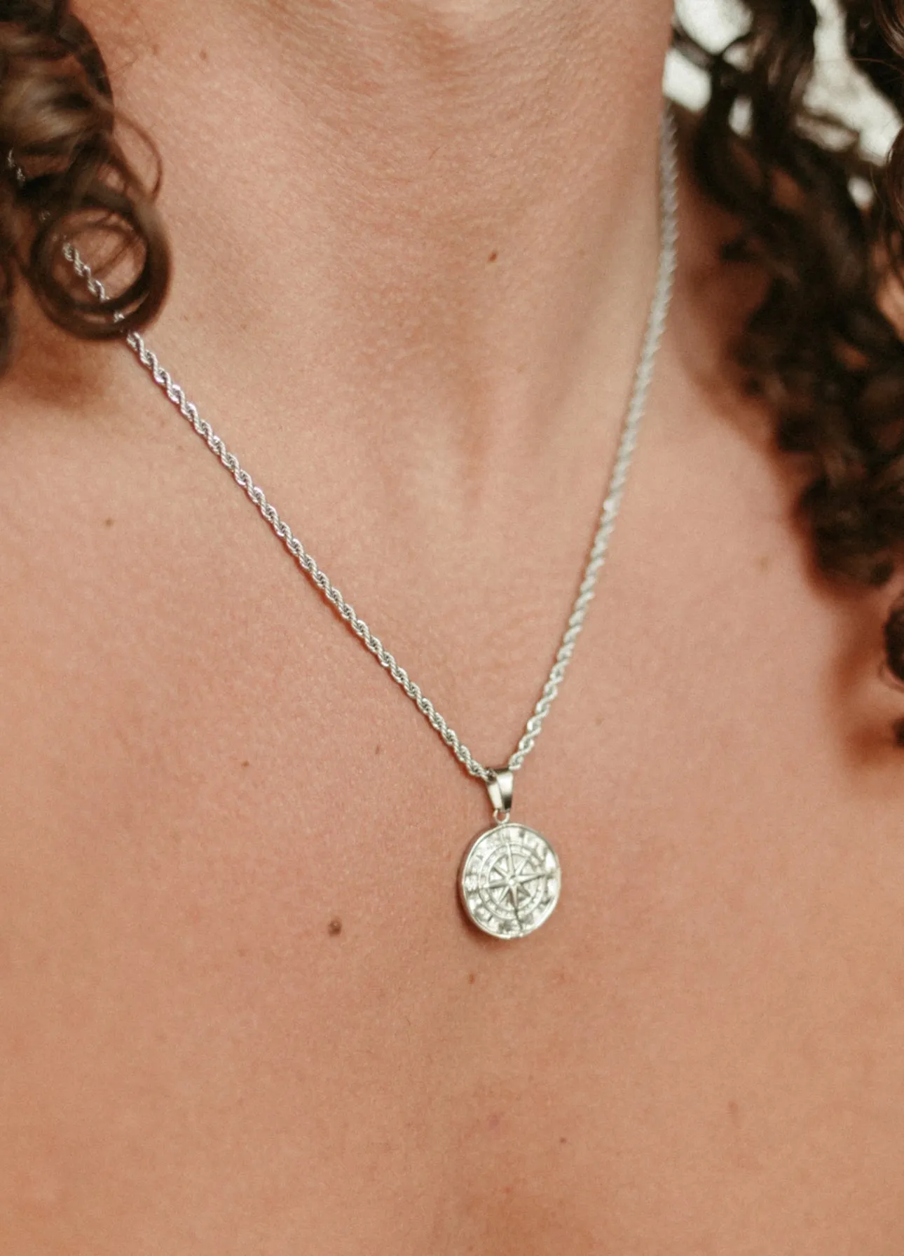 Men's Compass Pendant 22" sold by Drop Jewelry Co. product image thumbnail 3