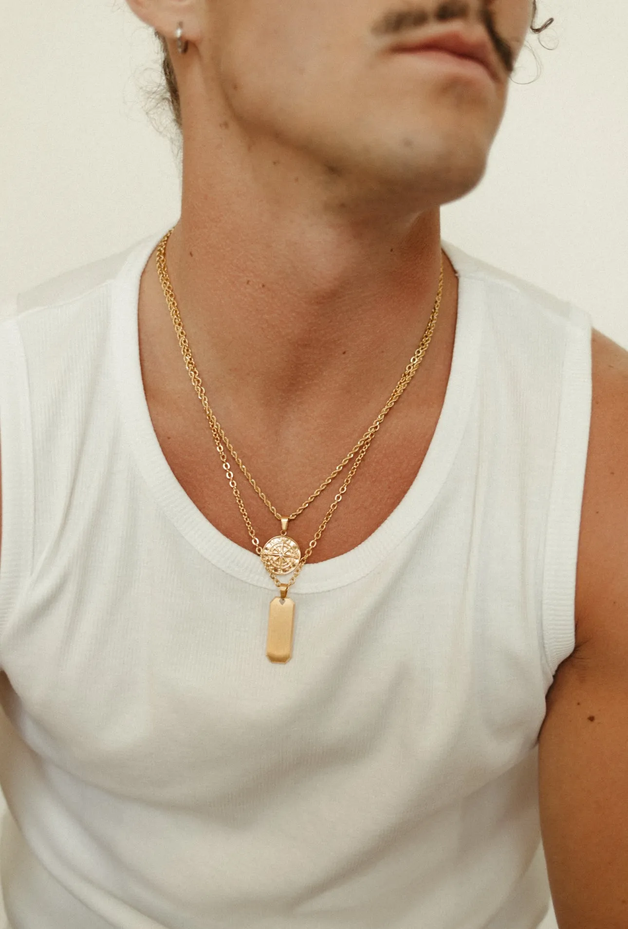 Men's Compass Pendant 22" sold by Drop Jewelry Co. product image thumbnail 4