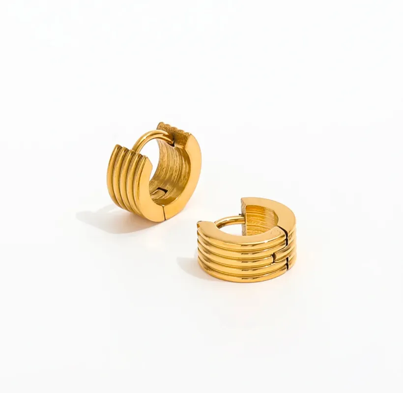 NYC Huggies made by Drop Jewelry Co.
