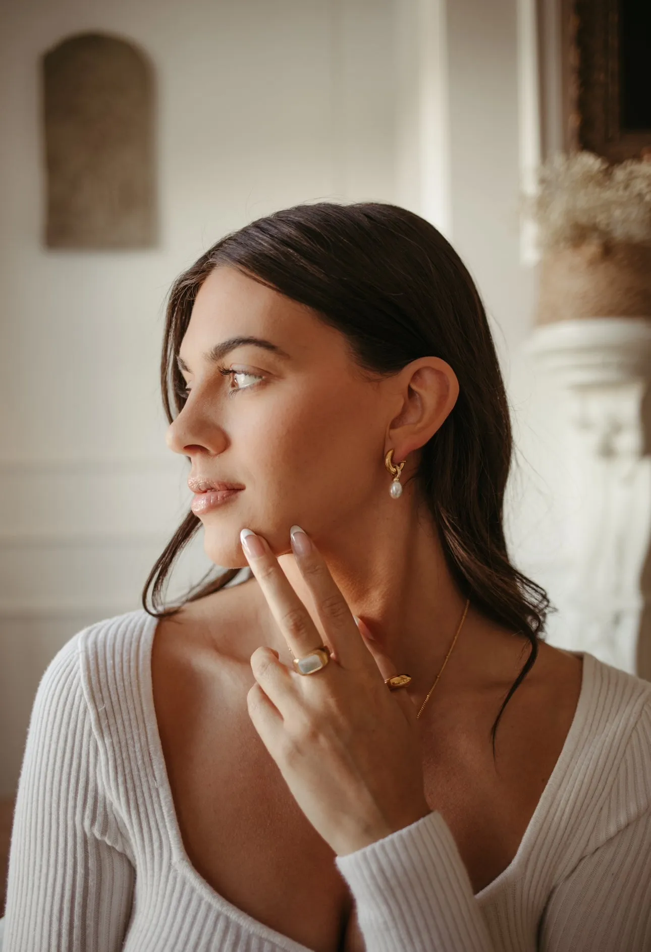Pearl Drop Earrings sold by Drop Jewelry Co. product image thumbnail 2
