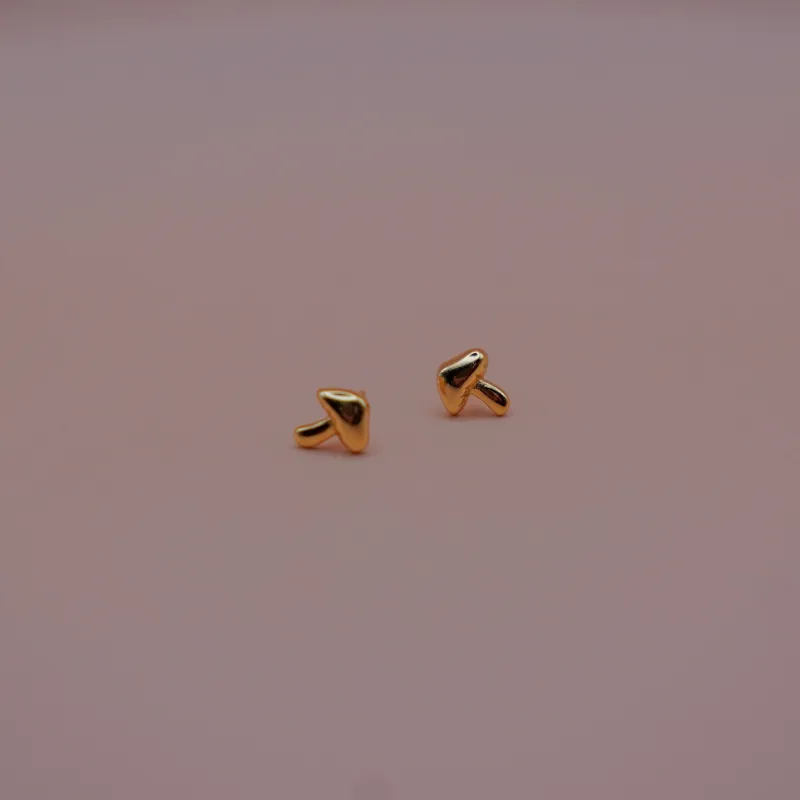 Mushroom Stud made by Drop Jewelry Co.