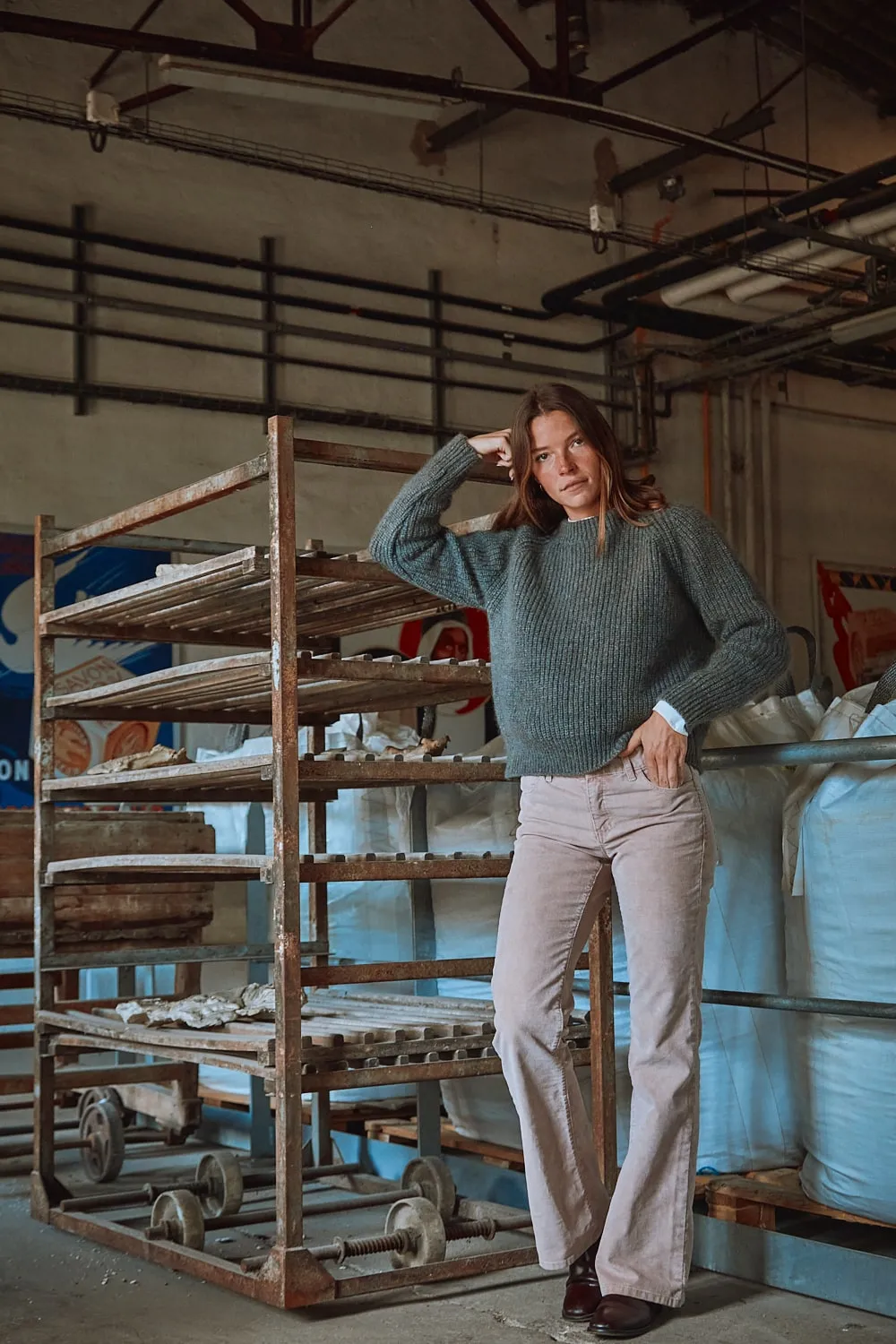 AGNÈS Raglan Sweater in Merino-Mohair Wool - Ash Grey sold by L’ENVERS product image thumbnail 5