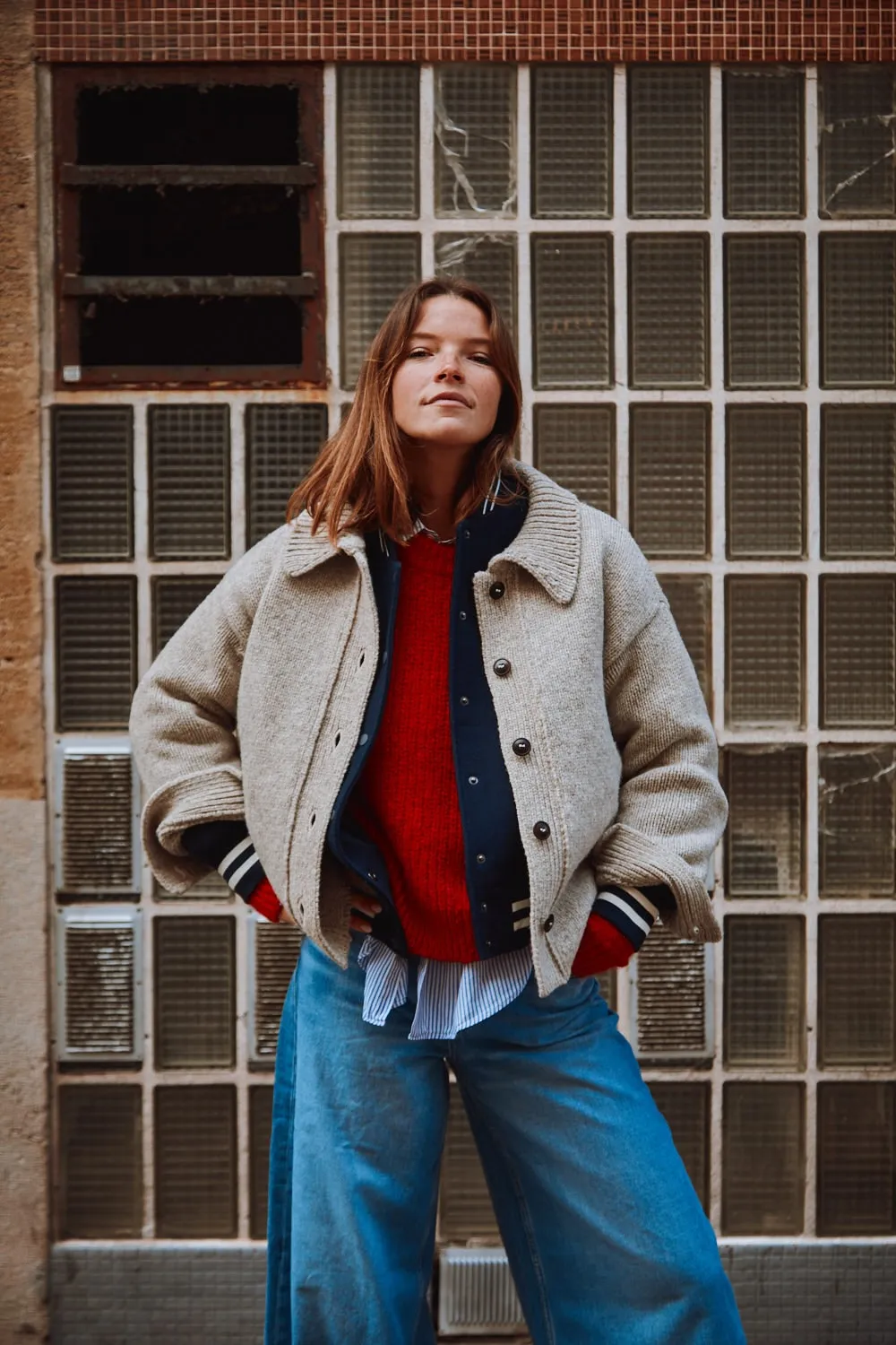 CALAMITY Knit Jacket in Merino Wool - Beige sold by L’ENVERS product image thumbnail 5