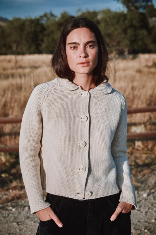 ROSA Summer Jacket in Organic Cotton - Off-white made by L’ENVERS
