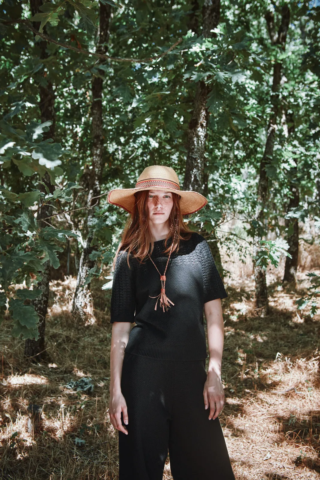 LIZ Lace Top in Organic Cotton - Black sold by L’ENVERS product image thumbnail 5