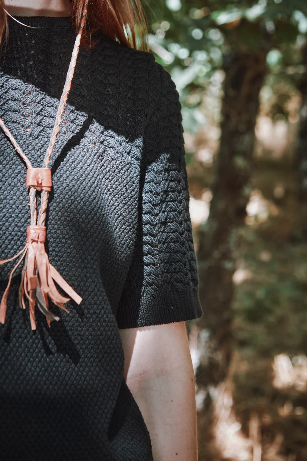 LIZ Lace Top in Organic Cotton - Black sold by L’ENVERS product image thumbnail 4